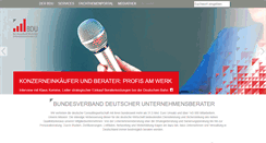 Desktop Screenshot of bdu.de