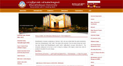 Desktop Screenshot of bdu.ac.in
